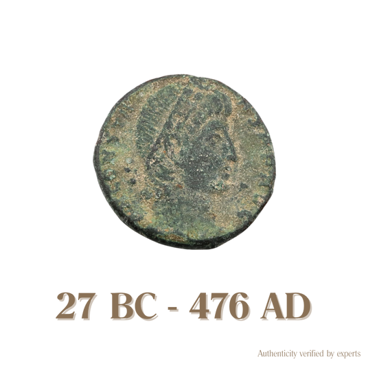 1 Ancient Roman Bronze Coin • Roman Empire • 27 BC-476 AD