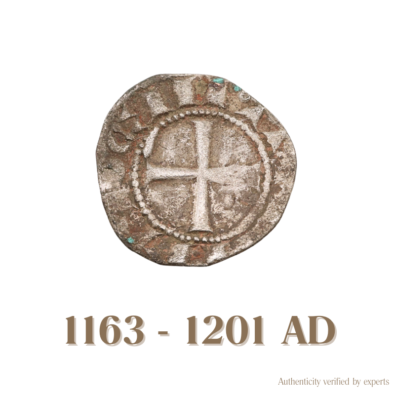 Bohemond lll Denier • Crusader State of Antioch • Billon Coin • 1163-1201 AD