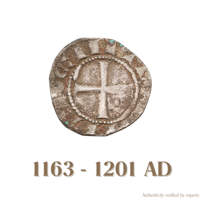 Bohemond lll Denier • Crusader State of Antioch • Billon Coin • 1163-1201 AD