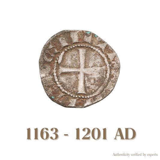 Bohemond lll Denier • Crusader State of Antioch • Billon Coin • 1163-1201 AD