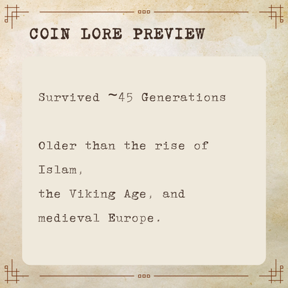 Maurice Tiberius Decanummium • Byzantine Empire • Bronze Coin • 582-602 AD