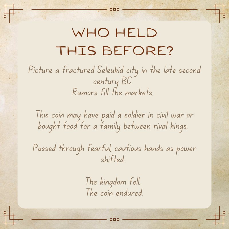 Antiochos IX Eusebes • Seleukid Kingdom • Bronze Coin • 112-101 BC