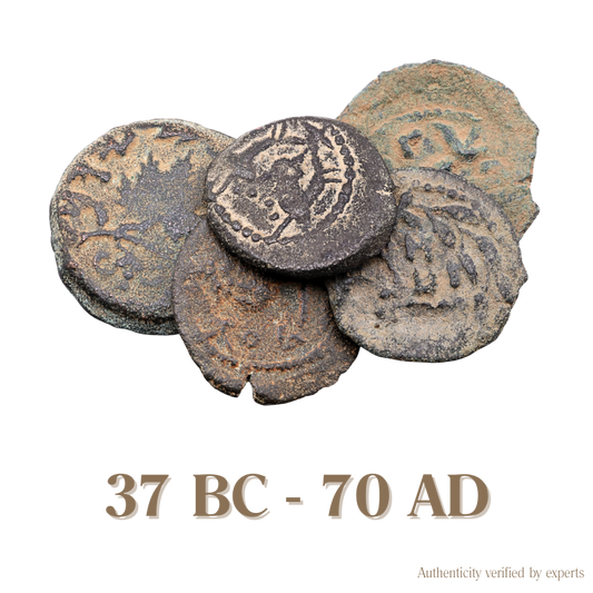 Herod the Great & First Jewish Revolt • Judea • 1 Bronze Coin • 37 BC-70 AD
