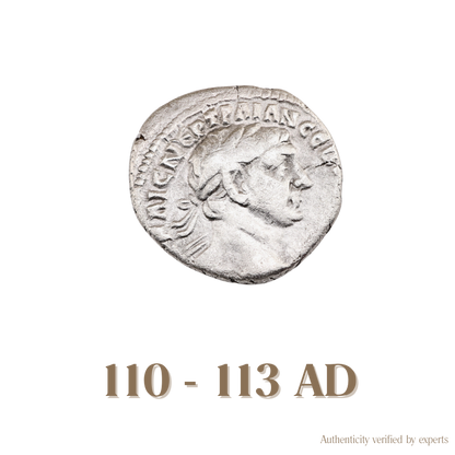 Trajan Drachm • Roman Empire • 1 Silver Coin • 110-114 AD