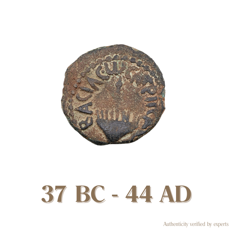 Herodian Kings of Judaea • Judea • 1 Bronze Coin • 37 BC-44 AD