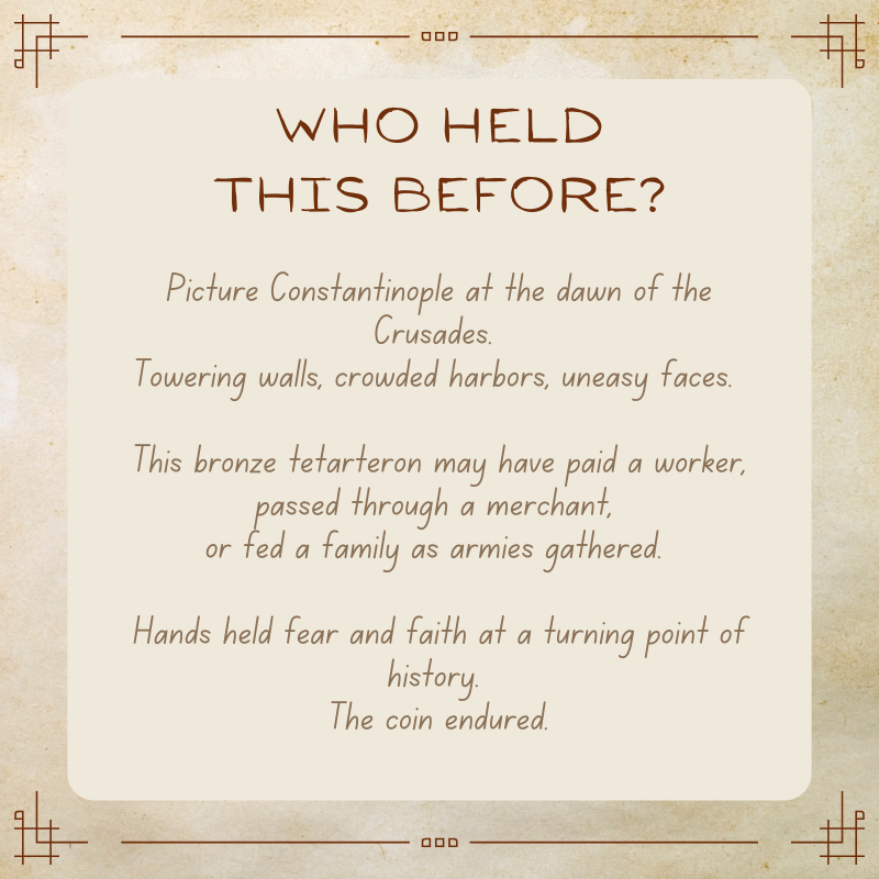 Alexius I Comnenus Tetarteron • Byzantine Empire • Bronze Coin • 1081-1118 AD