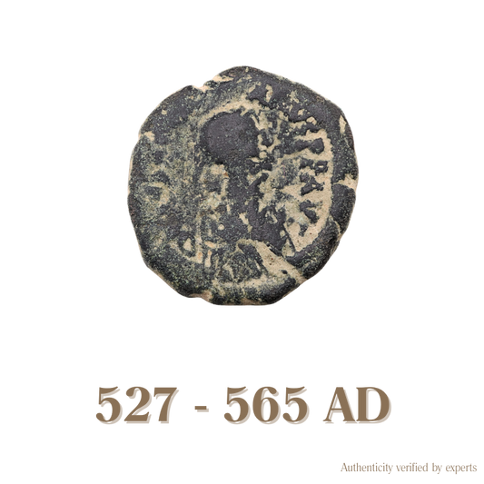 Justinian I Decanummium • Byzantine Empire • Bronze Coin • 527-565 AD