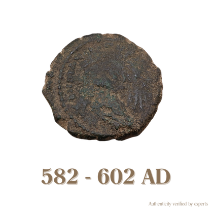 Maurice Tiberius Decanummium • Byzantine Empire • Bronze Coin • 582-602 AD