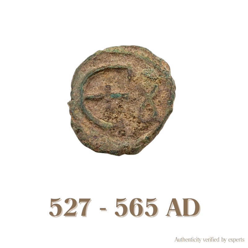 Justinian I Pentanummium • Byzantine Empire • Bronze Coin • 527-565 AD