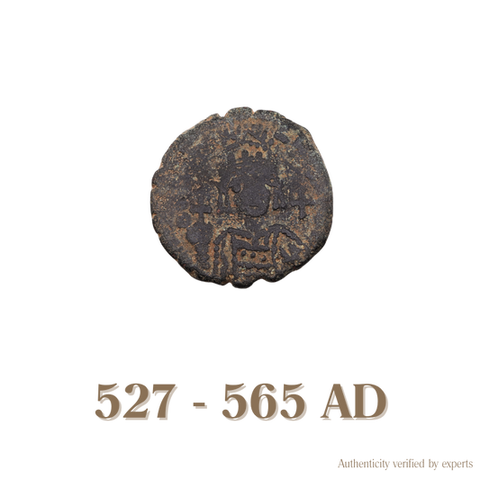 Justinian I Decanummium • Byzantine Empire • Bronze Coin • 527-565 AD