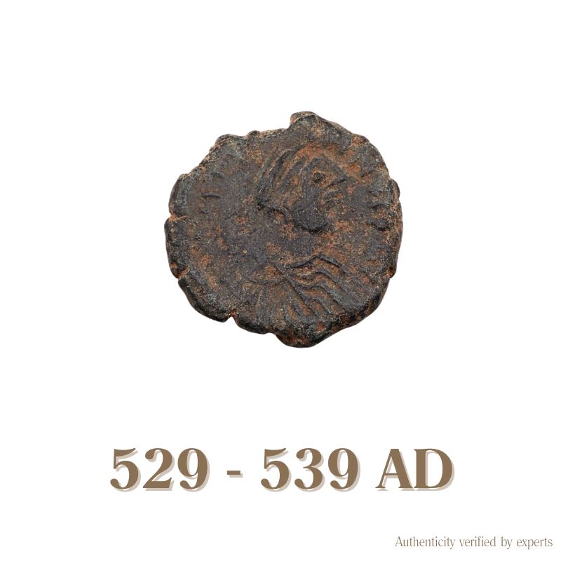 Justinian I Pentanummium • Byzantine Empire • Bronze Coin • 529-539 AD