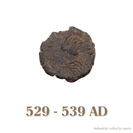 Justinian I Pentanummium • Byzantine Empire • Bronze Coin • 529-539 AD