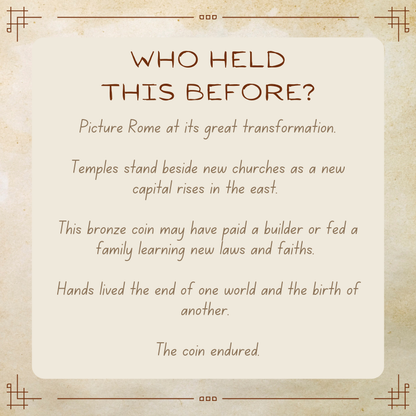 Constantine I • Roman Empire • Bronze Coin • 330-341 AD