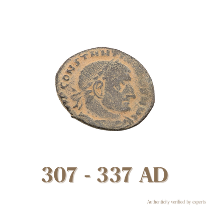 Constantine I Follis • Roman Empire • Bronze Coin • 307-337 AD