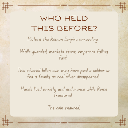 Gallienus Antoninianus • Roman Empire • Silvered Billon Coin • 253-268 AD