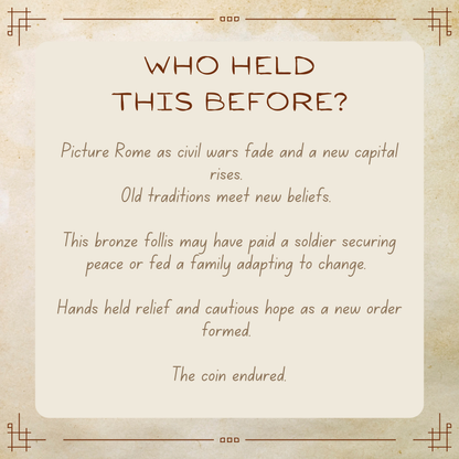 Constantine I Follis • Roman Empire • Bronze Coin • 320-330 AD