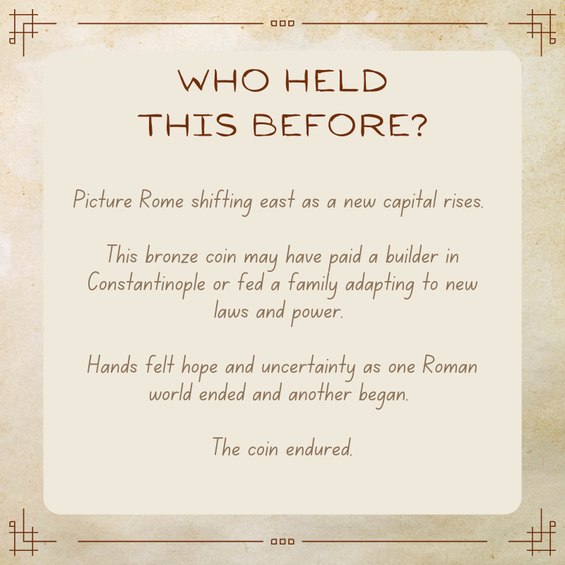 Constantine I • Roman Empire • Bronze Coin • 330-337 AD