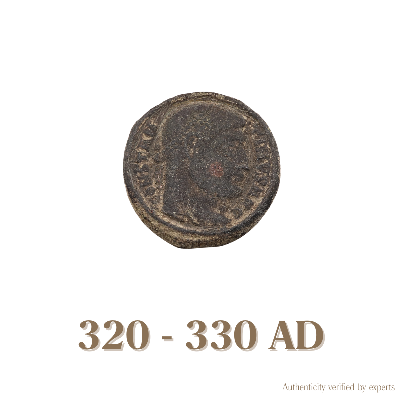 Constantine I Follis Camp Gate • Roman Empire • Bronze Coin • 320-330 AD