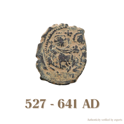 Byzantine Bronze Follis • Byzantine Empire • 1 Bronze Coin • 527-641 AD