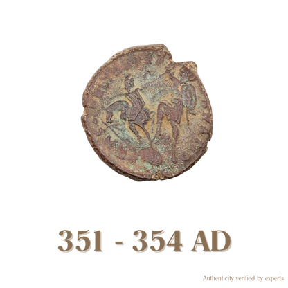Constantius Gallus Fallen Horseman • Roman Empire • Bronze Coin • 351-354 AD