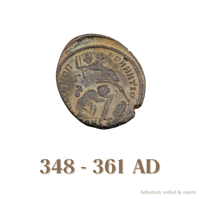 Constantius II Fallen Horseman • Roman Empire • Bronze Coin • 348-361 AD