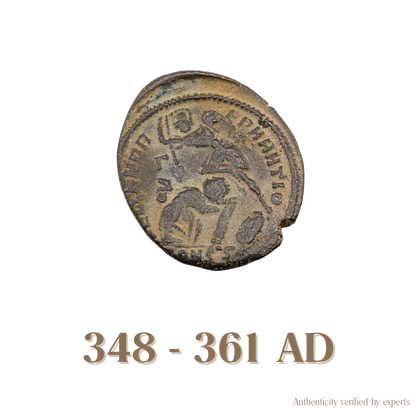 Constantius II Fallen Horseman • Roman Empire • Bronze Coin • 348-361 AD