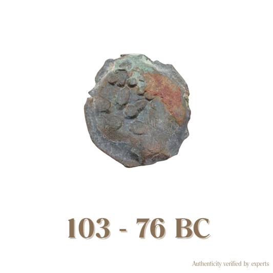 Alexander Jannaeus Prutah • Hasmonean Judaea • Bronze Coin • 103-76 BC
