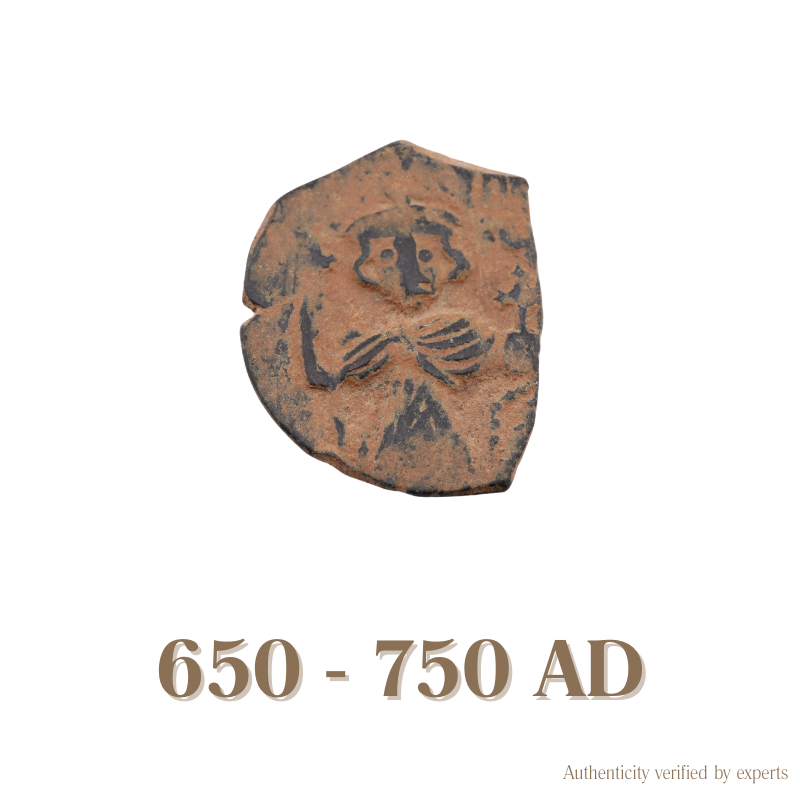 Arab-Byzantine Fals • Arab-Byzantine • Bronze Coin • 650-750 AD