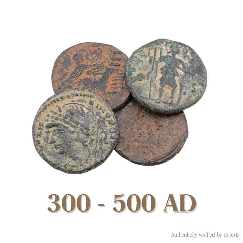Roman and Constantine • Roman Empire • 1 Bronze Coin • 300-500 AD