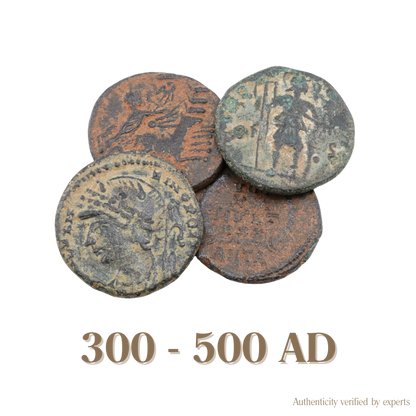Roman and Constantine • Roman Empire • 1 Bronze Coin • 300-500 AD