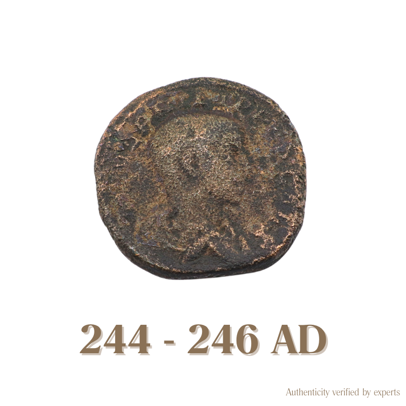 Philip II Sestertius • Roman Empire • Bronze Coin • 244-246 AD