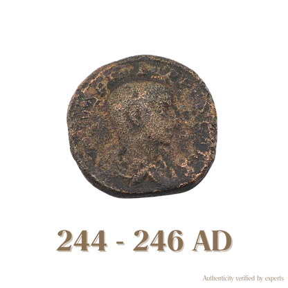 Philip II Sestertius • Roman Empire • Bronze Coin • 244-246 AD